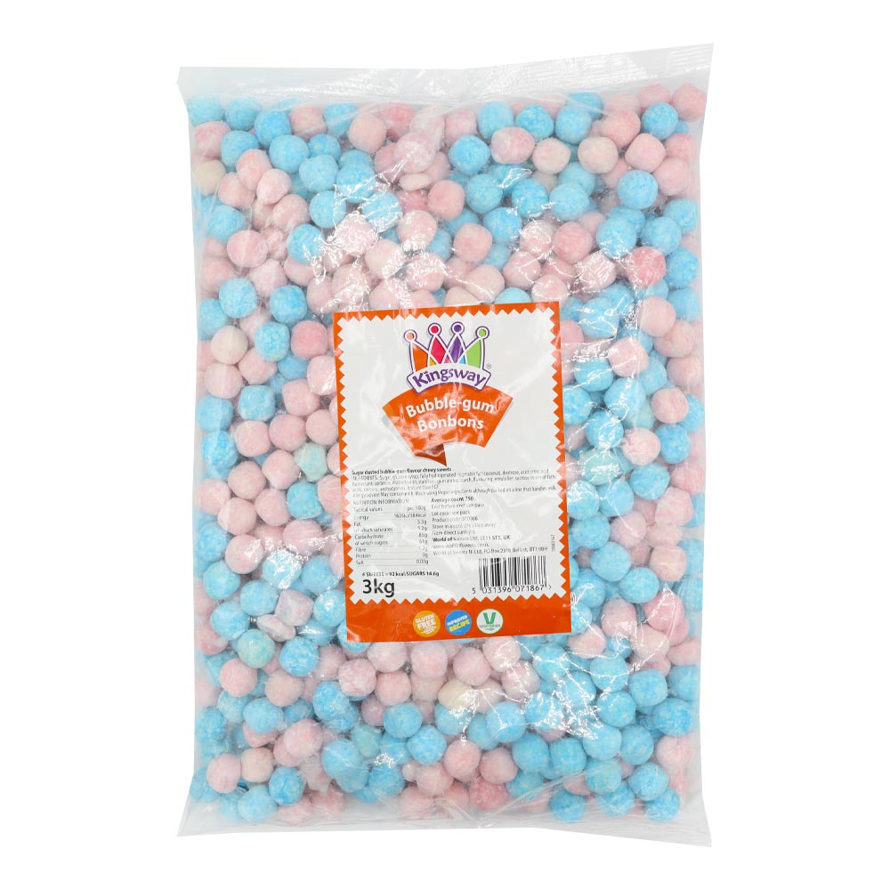 Kingsway Veggie Bubblegum Bon Bons 3kg