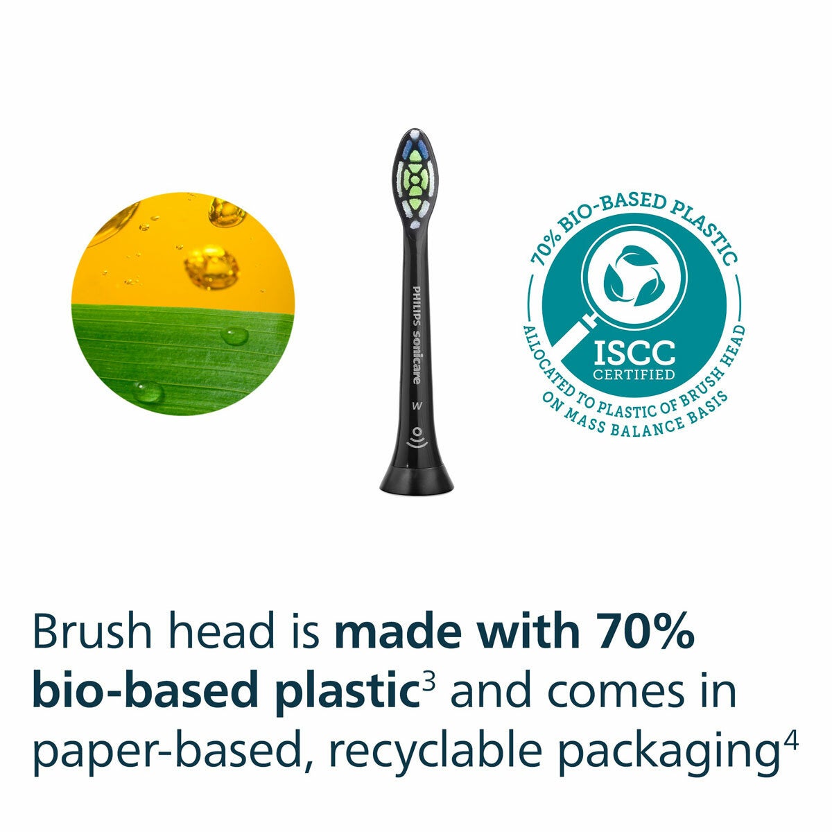 Philips Sonicare Optimal Black Brush heads, 6 pack