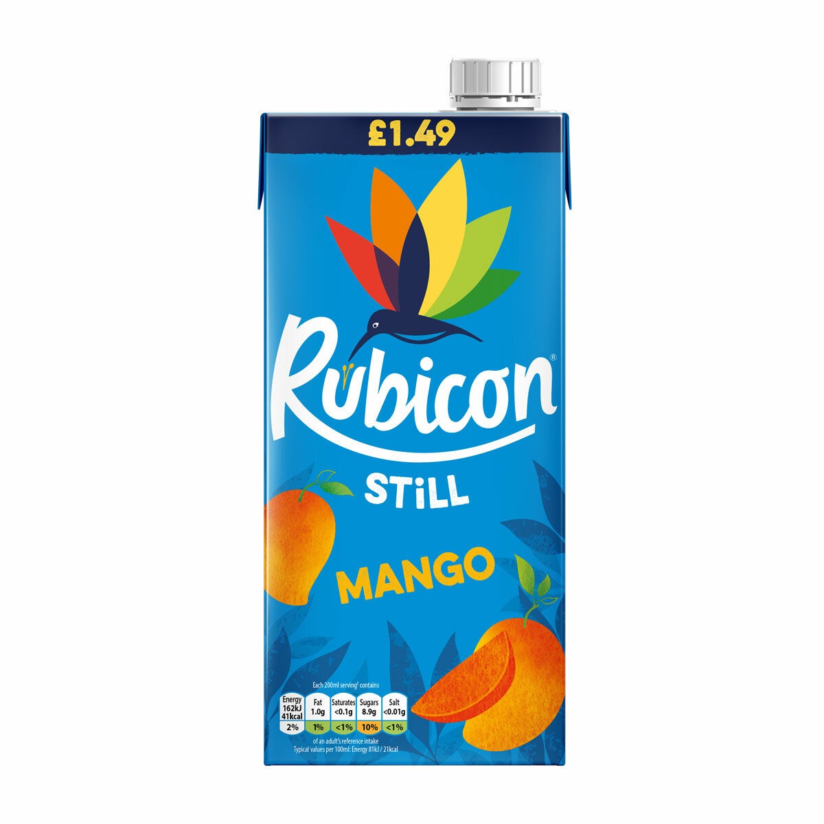 Rubicon Still Mango Juice, 12 x 1L