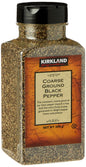 Kirkland Signature Spice Seasoning Dressing Coarse Ground Black Pepper Jar, 359 g