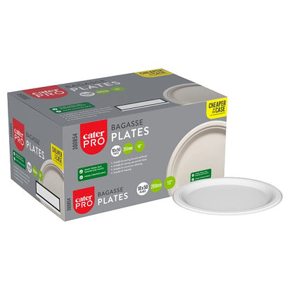 CaterPro 50 Bagasse Plates 260mm