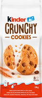 Kinder Crunchy Cookies, 8 Count, 136g, with Milk and Cocoa (3 packs)