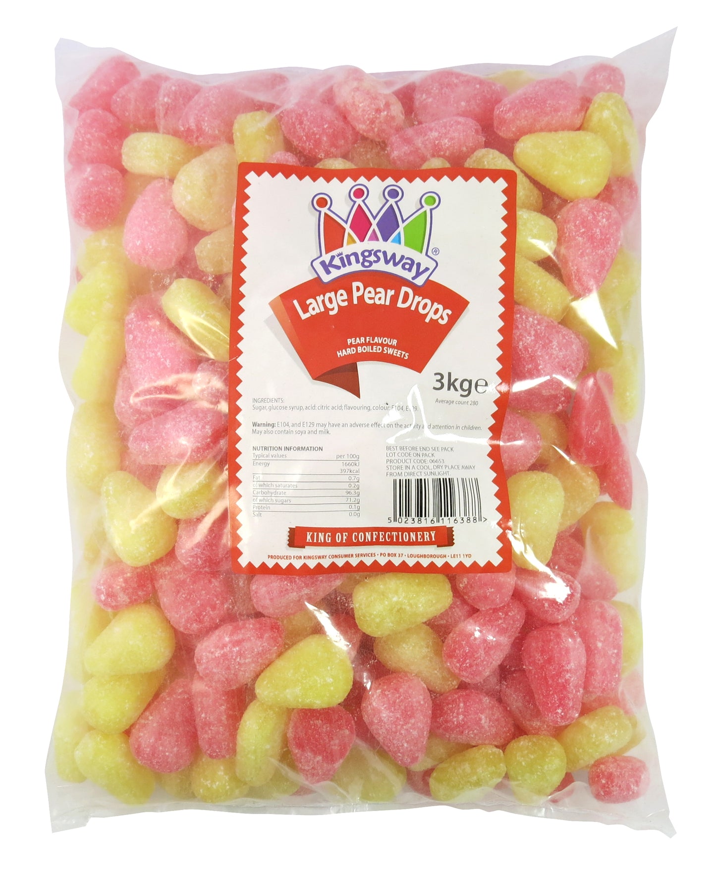 Kingsway Large Pear Drops 3kg