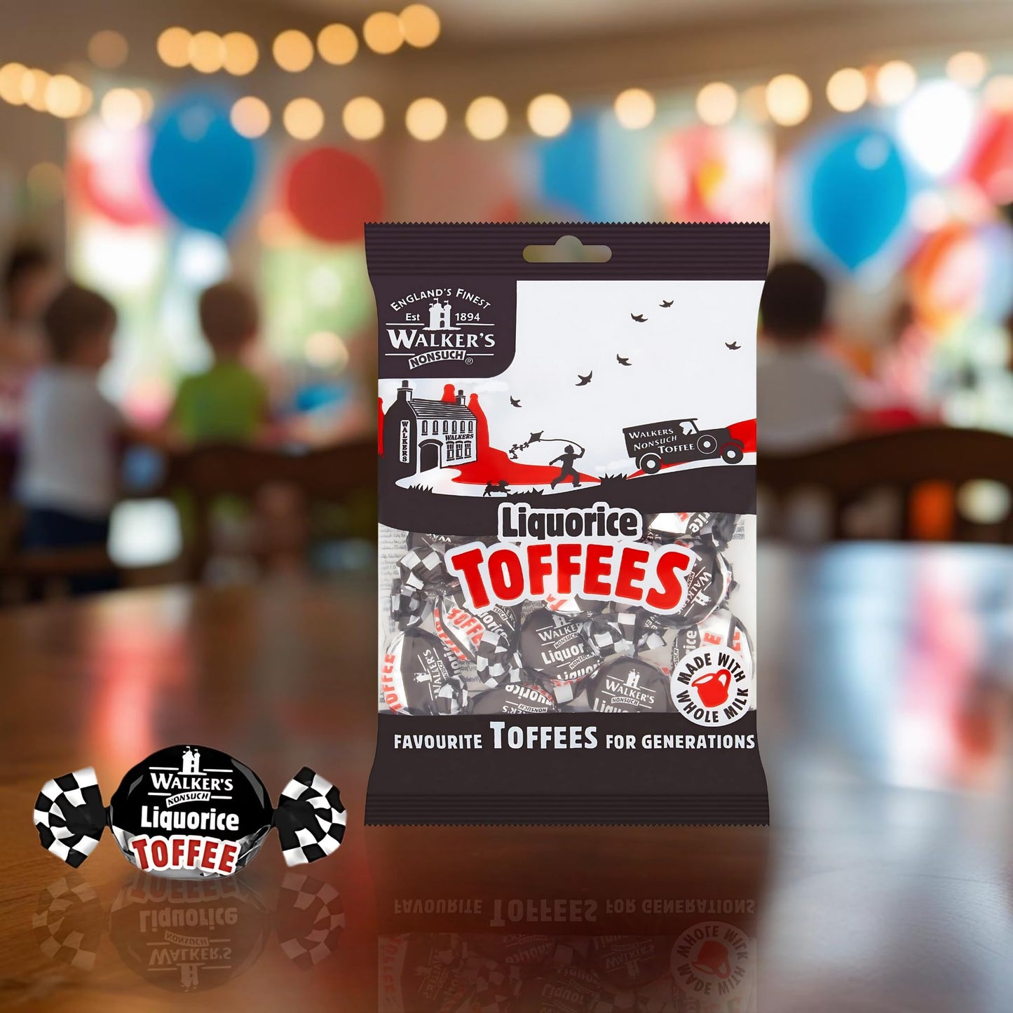 Walkers 12 X Liquorice Toffees (150g)