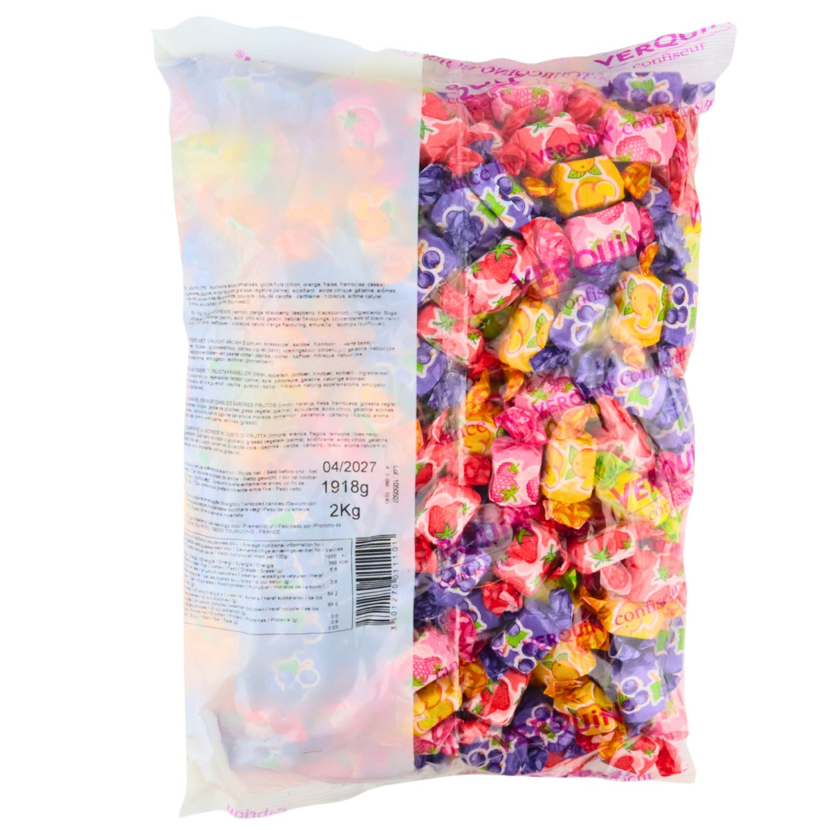 Kingsway Assorted Fruit Chews 2kg