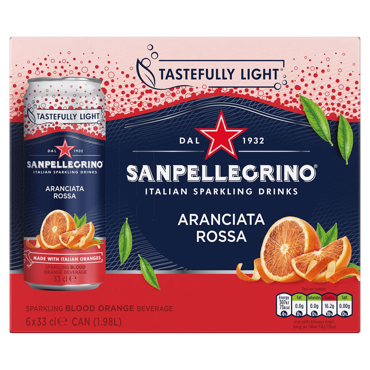 San Pellegrino Blood Orange and Pomegranate, 6 x 4 x 300ml