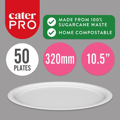 CaterPro 50 Bagasse Oval Plates