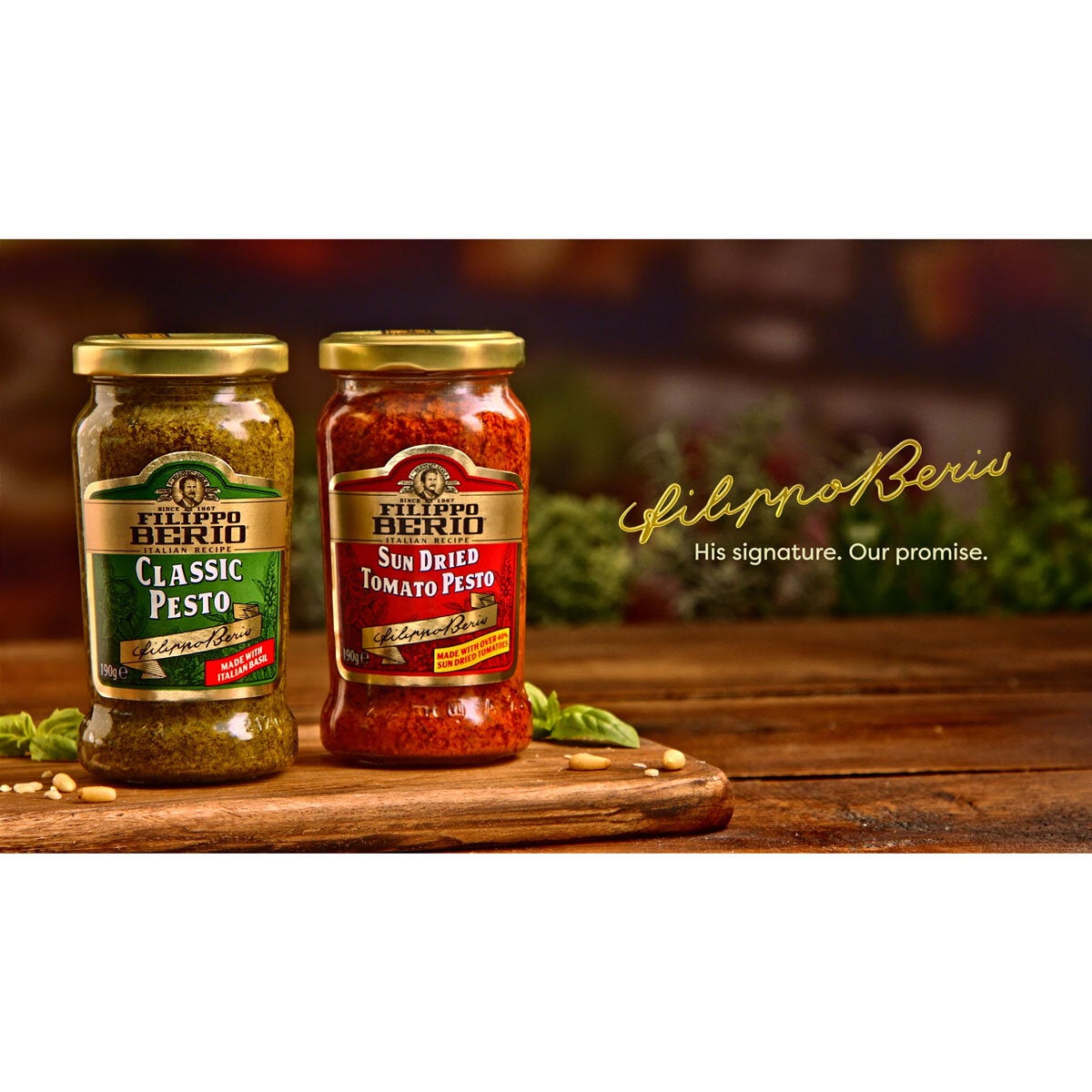 Filippo Berio Pesto Variety Pack, 6 x 190g