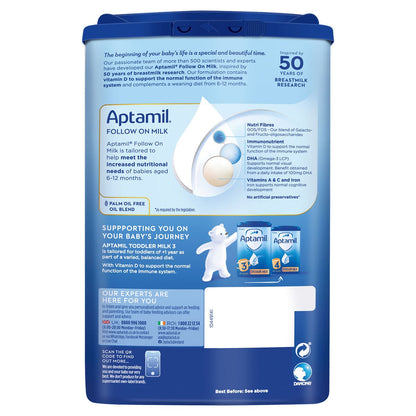 Aptamil Stage 2 Follow On Milk Powder, 3 x 700g