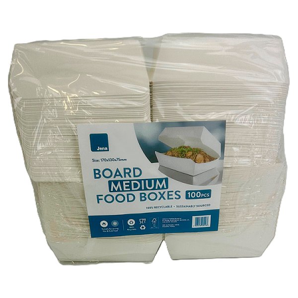 Medium Food Boxes 100pcs (170x130x75mm)