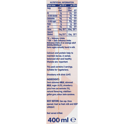 Yazoo Strawberry Milkshake, 10 x 400ml