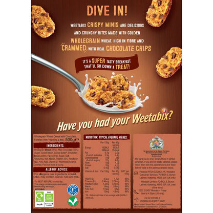 Weetabix Minis Chocolate Chip, 2 x 500g