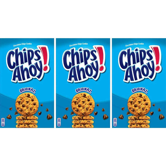 Mondelez Chips Ahoy Cookies, 3 x 400g