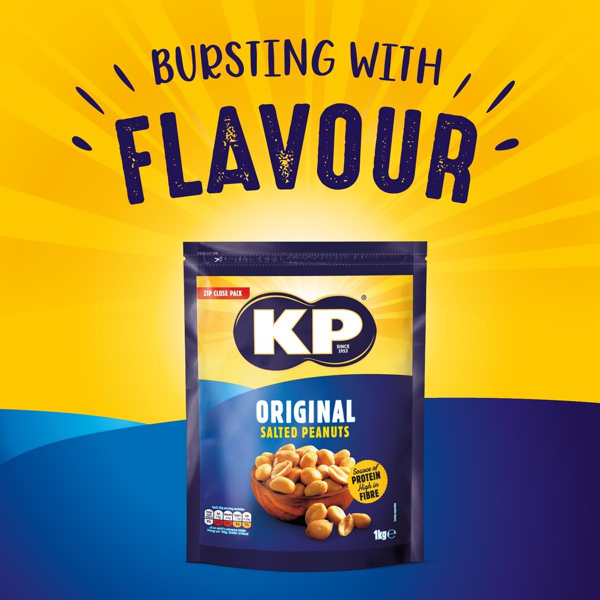 KP Original Salted Peanuts, 1kg