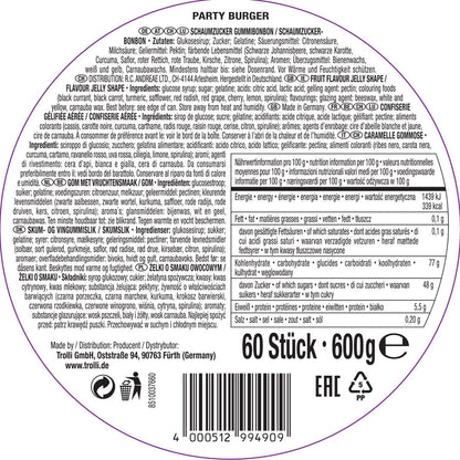 Trolli Party Burger Mini Sweets, Pack of 60