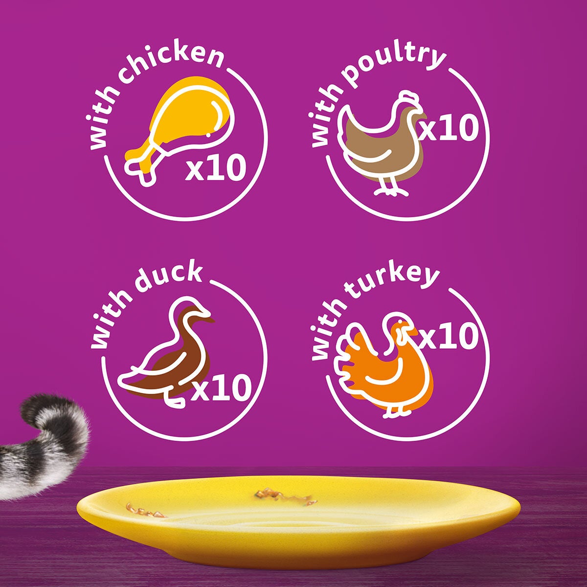 Whiskas Poultry Feast in Jelly Pouches 7+, 40 x 85g