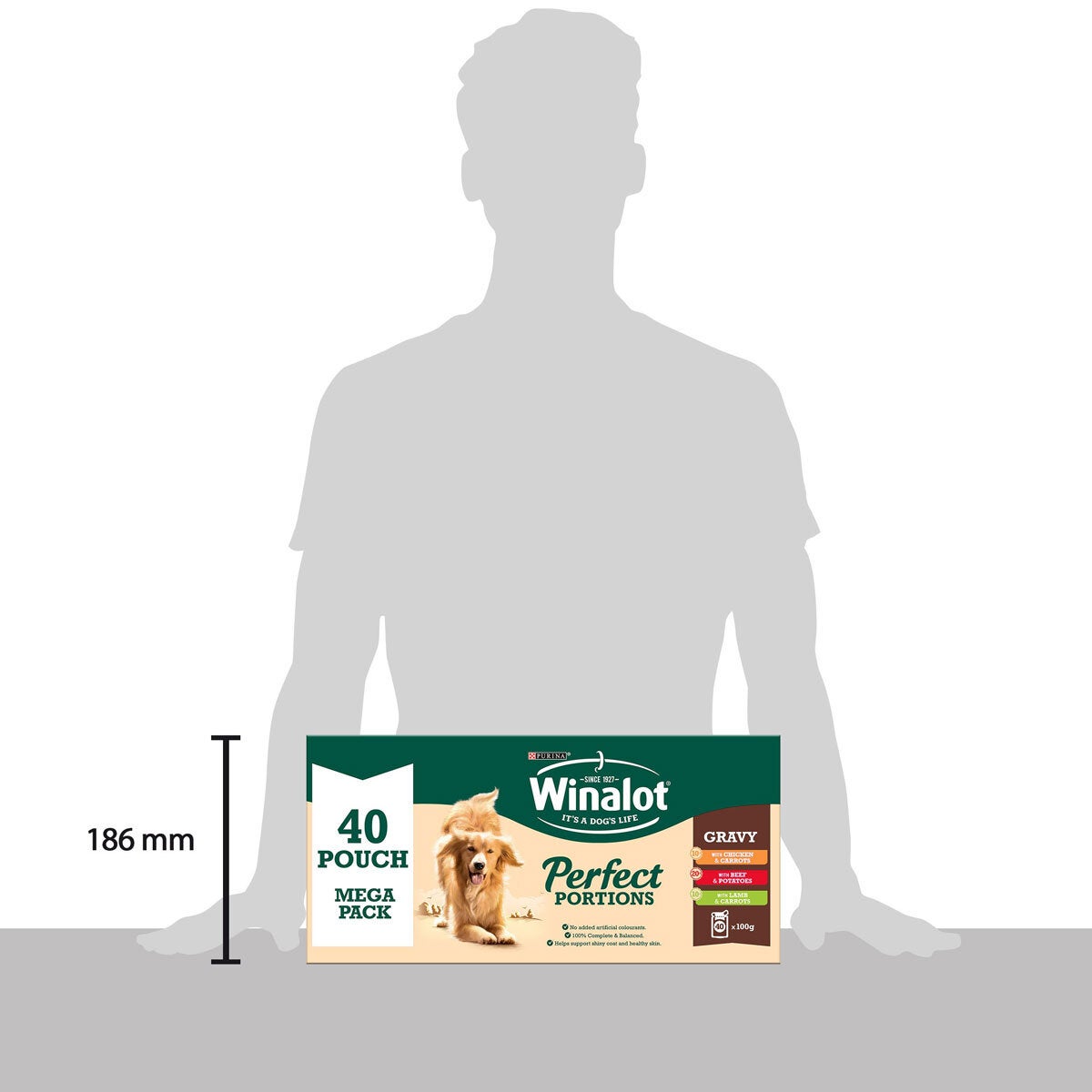Winalot Perfect Portions Dog Food Mixed Variety Pack in Gravy, 40 x 100g