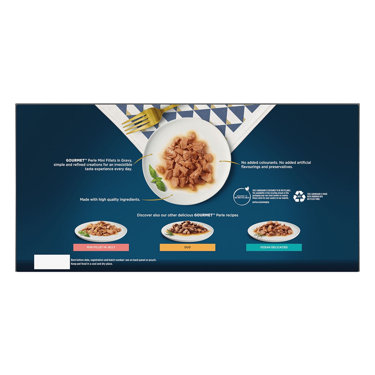 Gourmet Perle Cat Food Chef's Fish & Meat Mixed Collection, 60 x 85g