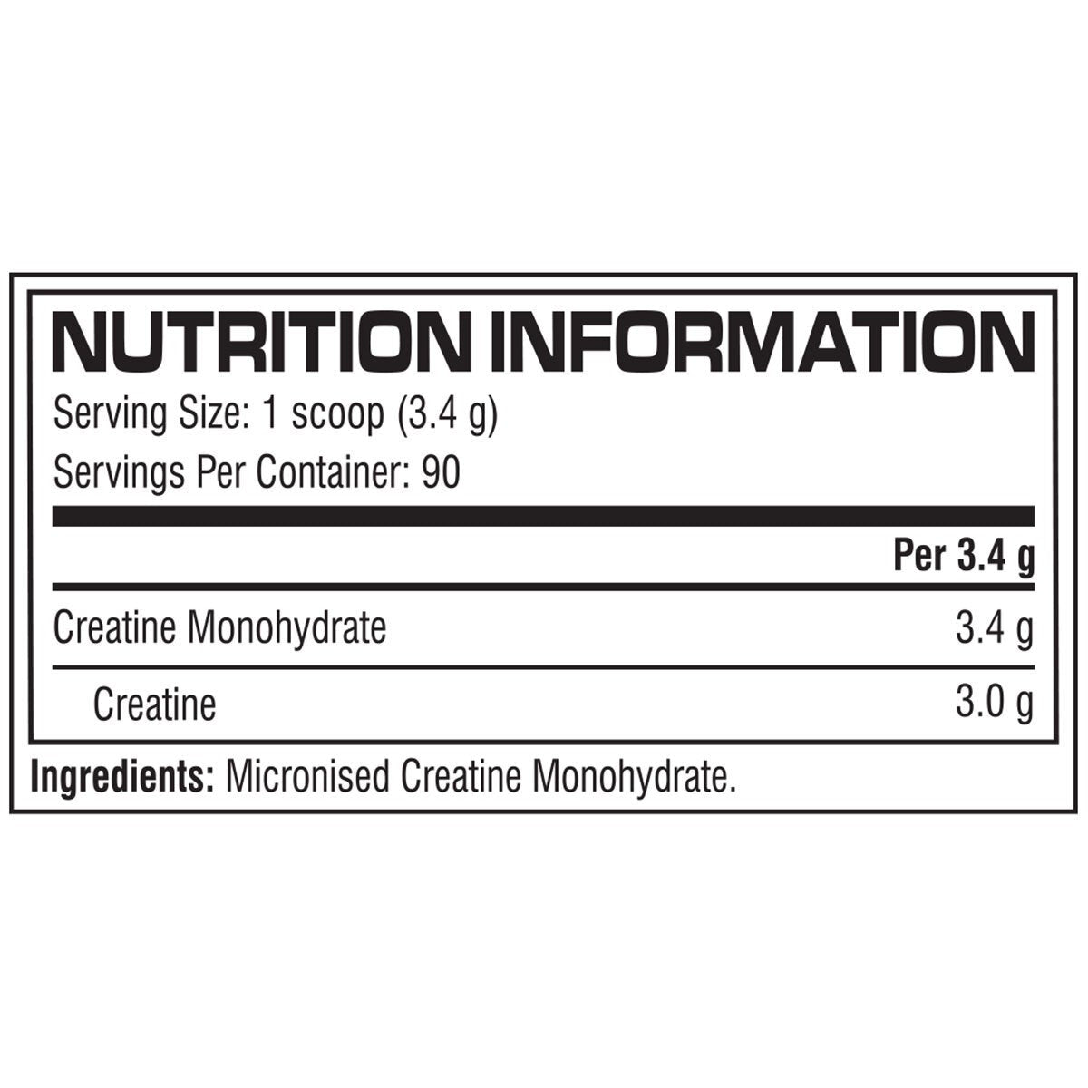 Cellucor Creatine Powder, Unflavoured 306g