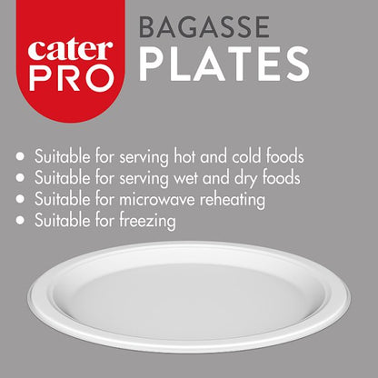 CaterPro 50 Bagasse Plates 175mm