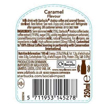 Starbucks Caramel Frappuccino, 8 x 250ml