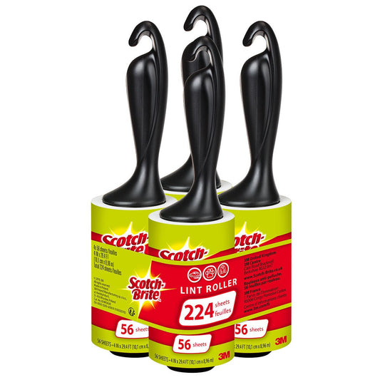Scotch-Brite Lint Roller, 4 Pack