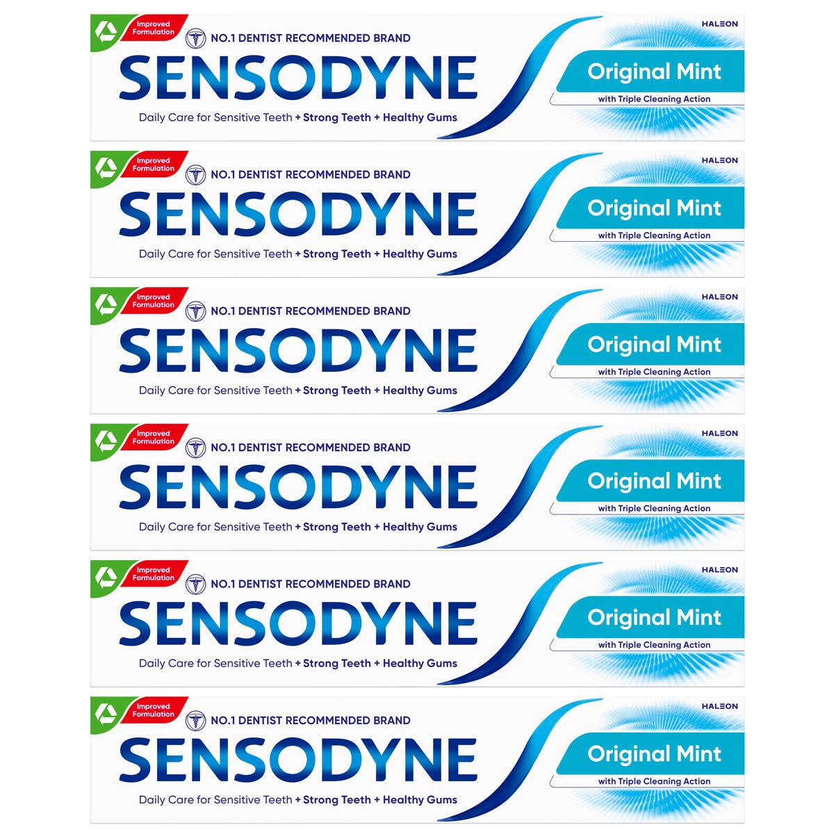 Sensodyne Daily Care Toothpaste, 6 x 75ml