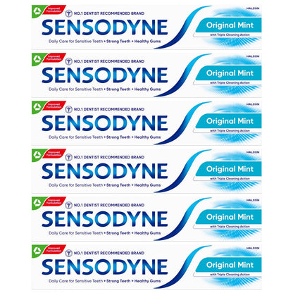 Sensodyne Daily Care Toothpaste, 6 x 75ml