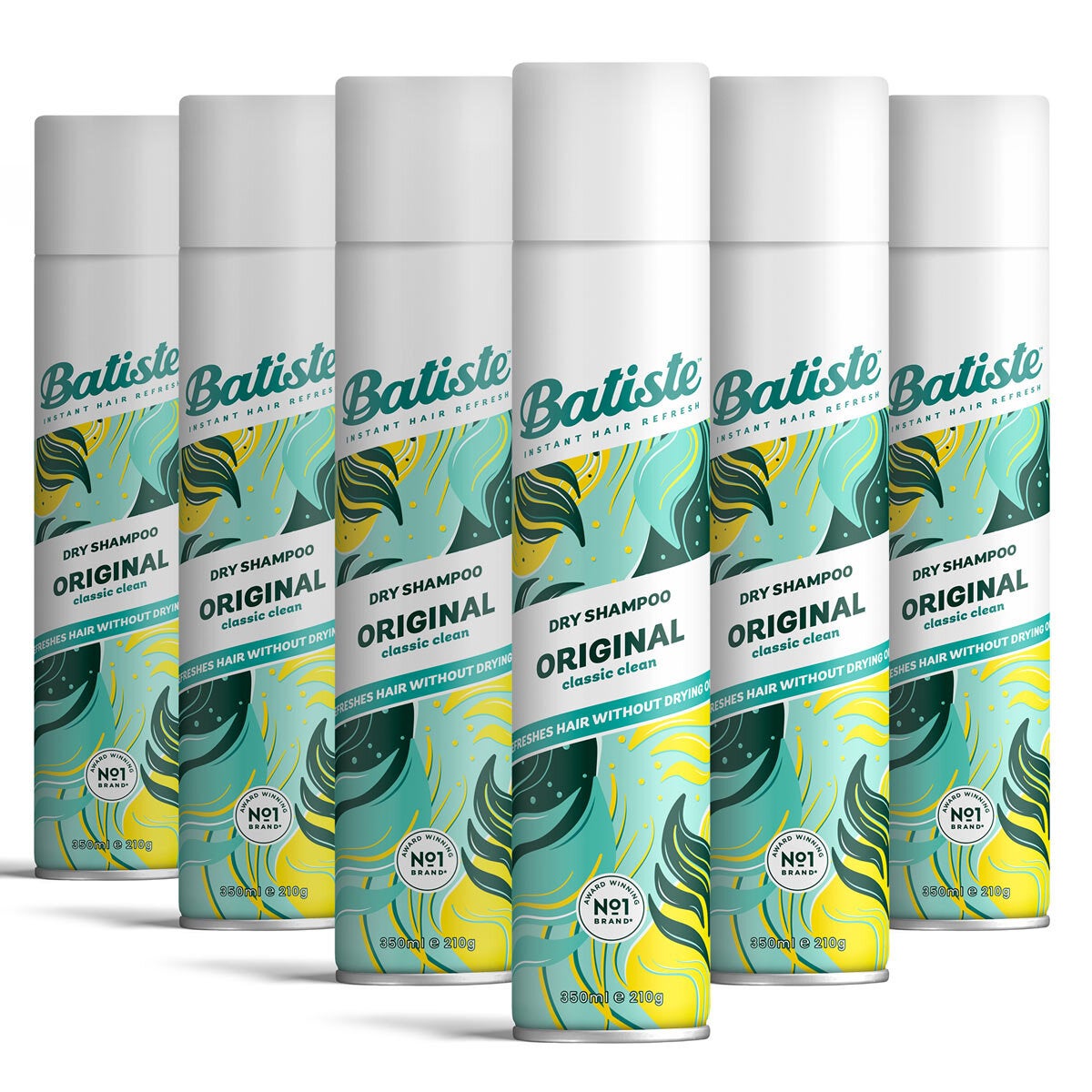 Batiste Dry Shampoo in 2 Varieties, 6 x 350ml