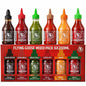 Flying Goose Mixed Pack Sriracha Sauce Set, 6 x 200ml, Black Pepper, Extra Garlic, Green Chilli, Super Hot, Mayo, Original