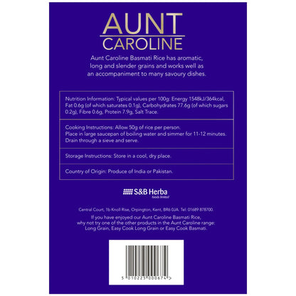 Aunt Caroline Basmati Rice, 5kg