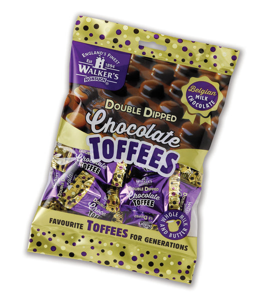 Walker's Nonsuch Double Dipped Chocolate Toffees 135g