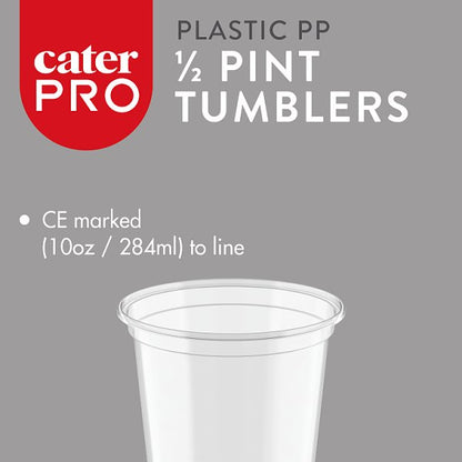 CaterPro 50 Plastic PP 1/2 Pint Tumblers 284ml