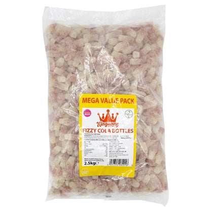 Kingsway Mega Value Vegan Fizzy Cola Bottles Bag 2.5kg