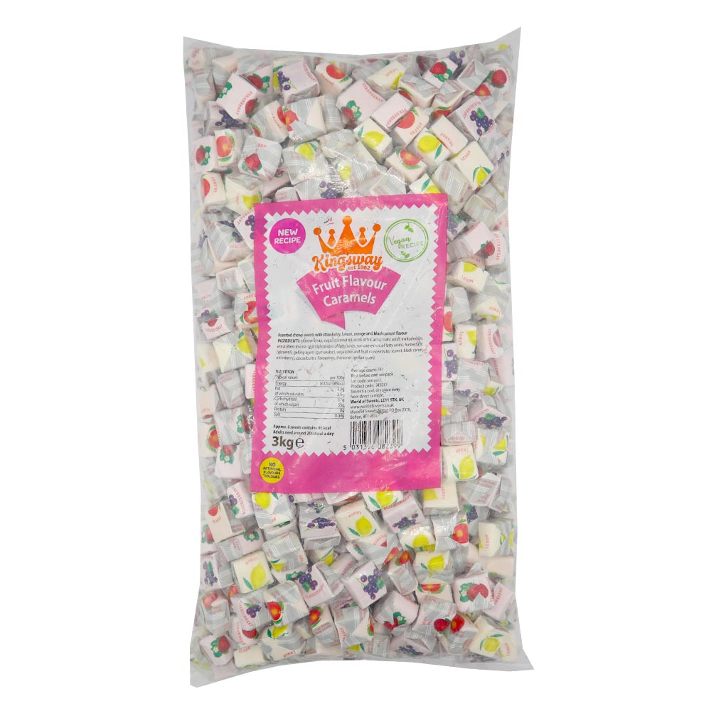 Kingsway Fruit Flavour Caramels 3kg