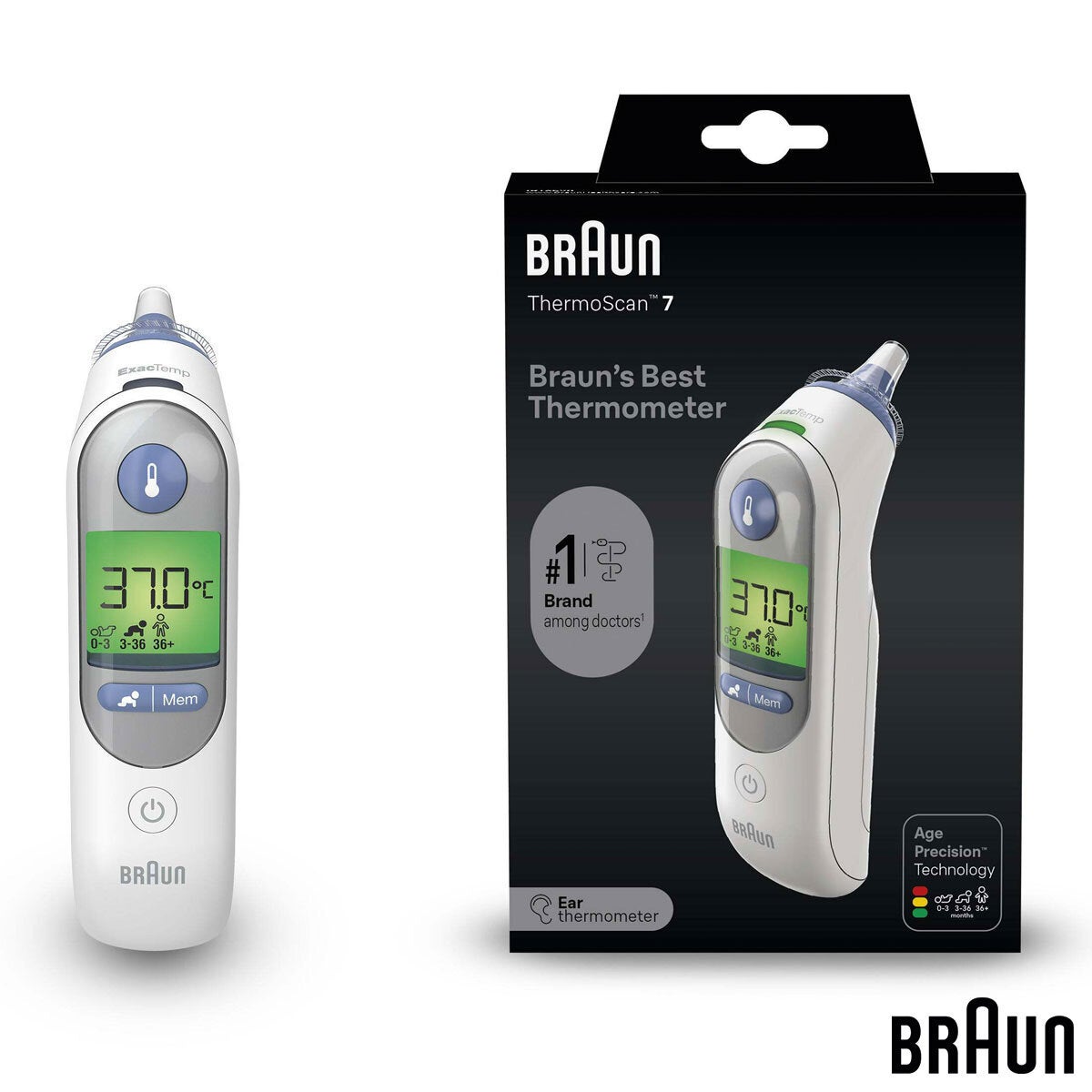 Braun Thermoscan 7 Ear Thermometer, IRT6520