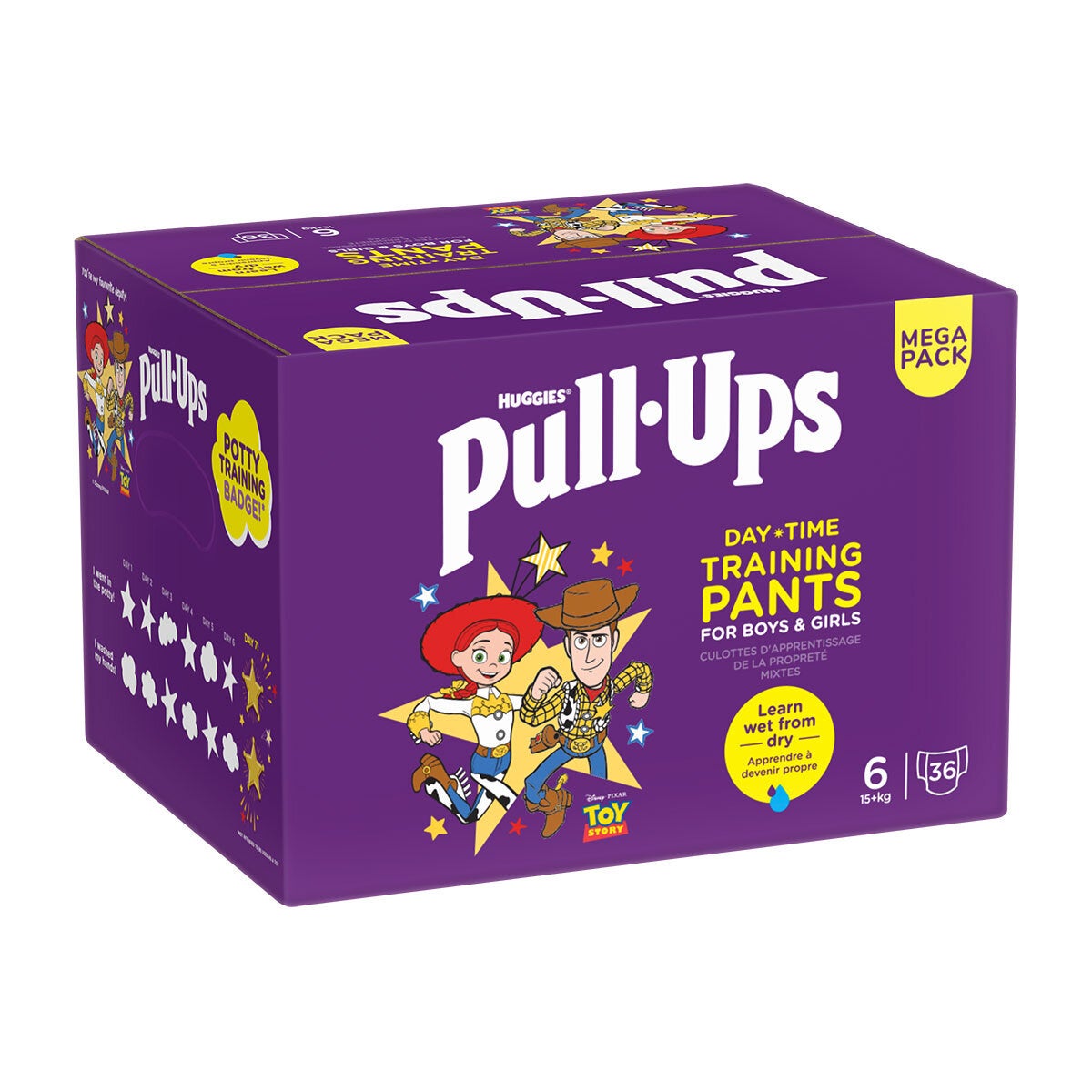 Huggies Pull Ups Day Time Unisex, Size 6, 36 Pack