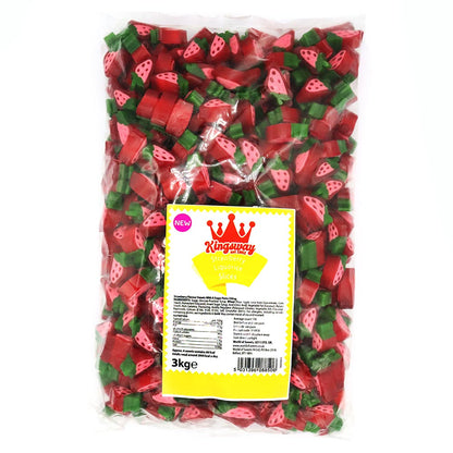 Kingsway Strawberry Liquorice Slices Bag 3kg