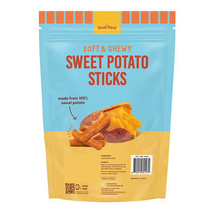 The Snack Yard Soft & Chewy Sweet Potato Sticks, 6 x 80g