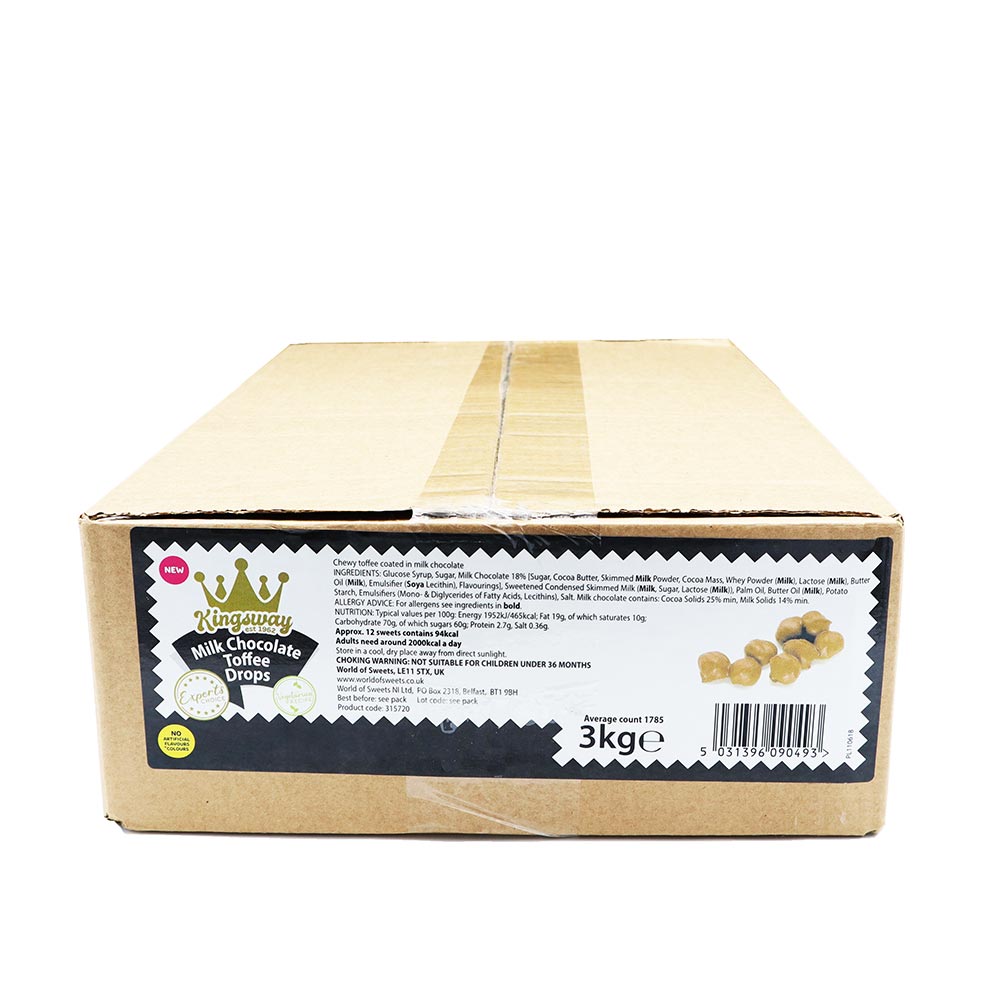 Kingsway Milk Chocolate Toffee Drops 3kg