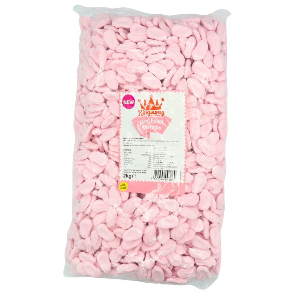 Kingsway Giant Foam Shrimps Bag 2kg