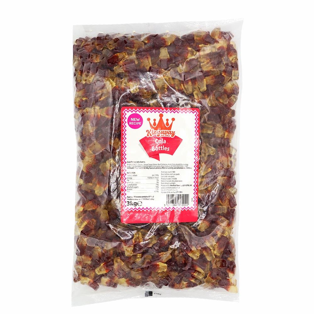 Kingsway Cola Bottles Bag 3kg