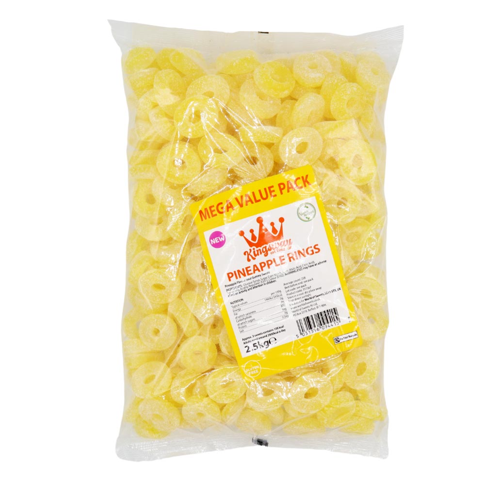 Kingsway Mega Value Pineapple Rings Bag 2.5kg