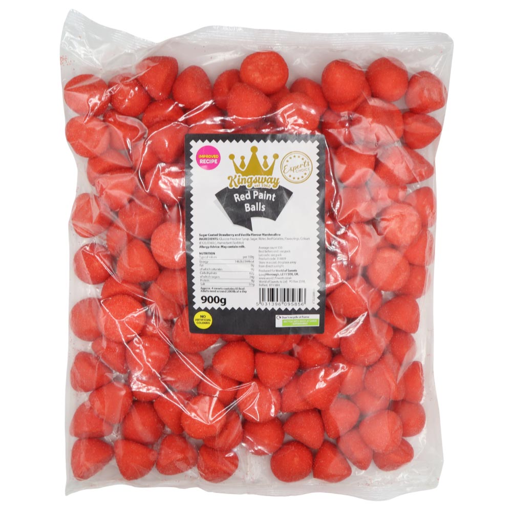 Kingsway Red Paint Balls Bag 900g