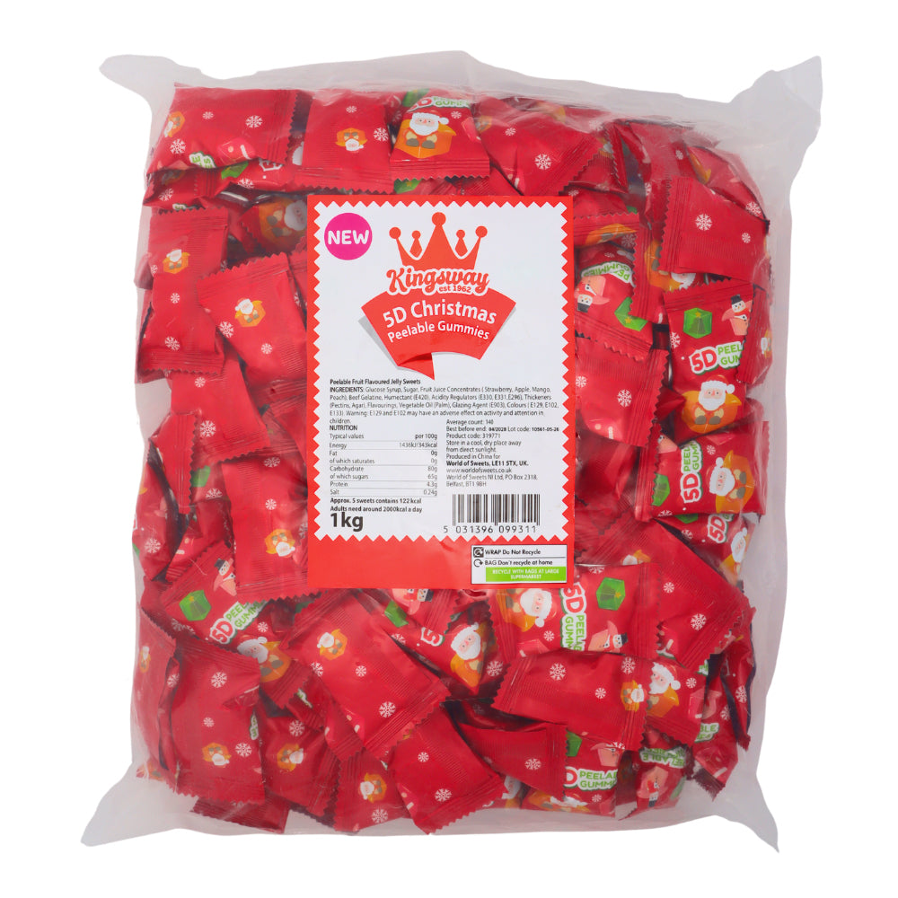 Kingsway 5D Christmas Peelable Gummies 1kg