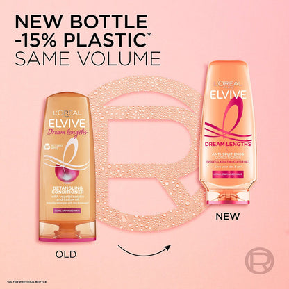 L'Oreal Elvive Dream Lengths Conditioner, 3 x 500ml