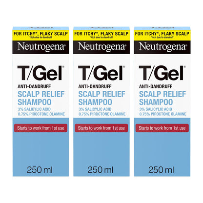 Neutrogena T/Gel Anti-Dandruff Scalp Relief, 3 x 250ml