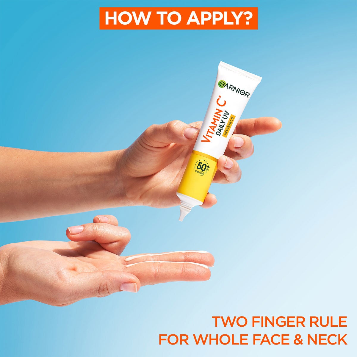 Garnier Daily UV Fluid, SPF 50+, Vitamin C Sheer Glow, Invisible & BHA+ Niacinamide