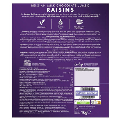 Forest Feast Milk Chocolate Covered Raisins, 1kg