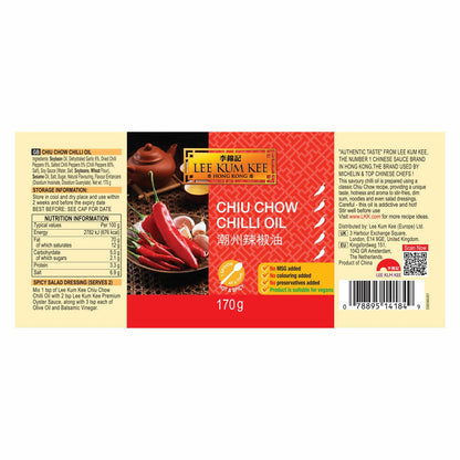 Lee Kum Kee Chiu Chow Chilli Oil, 6 x 170g
